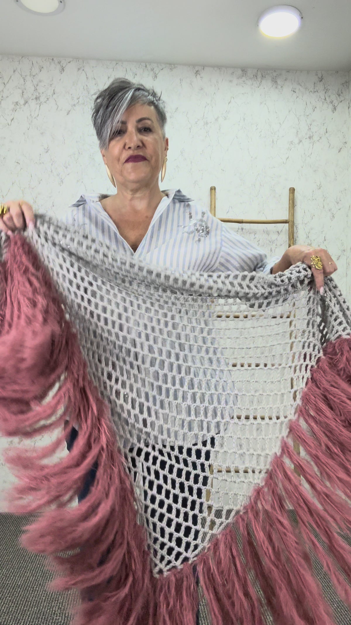 PONCHO ENREJADO